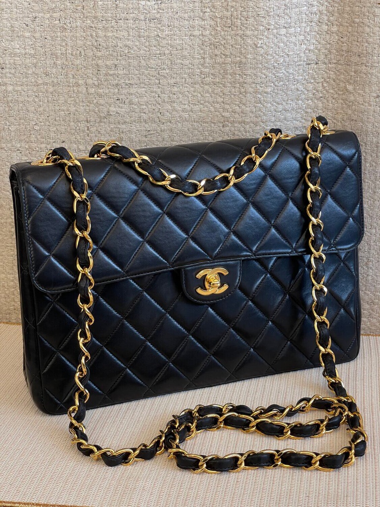 100 Original Chanel Vintage Jumbo Flap bag series 6 Preloved